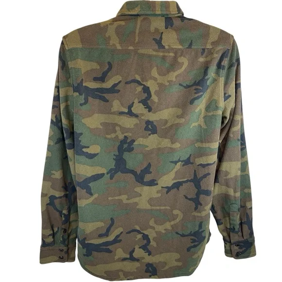 SOLD- Vans Off The Wall Camo Shirt Jacket Mens Medium Long Sleeve Fleece Classic - Picture 8 of 13